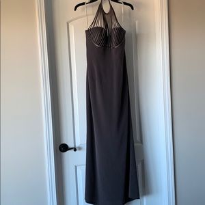 Gorgeous charcoal gown